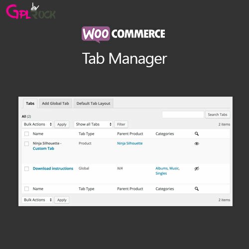 WooCommerce Tab Manager
